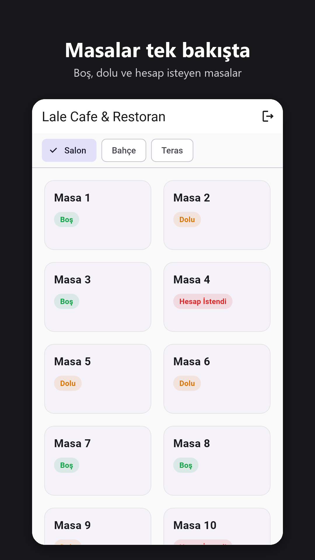 MK Adisyon — Screenshot 1